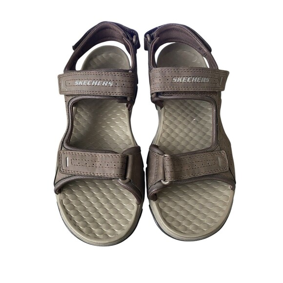Skechers Tresmen Garo Sandals Brown Size 12 - Picture 2 of 9